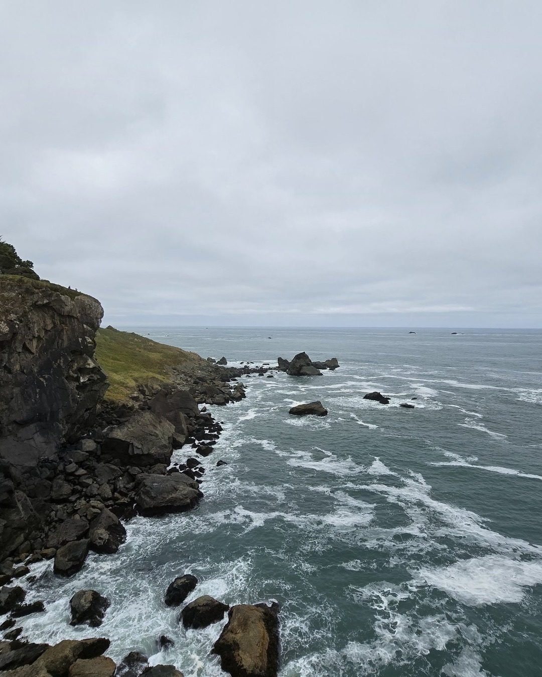 Trinidad coastline with sea stacks